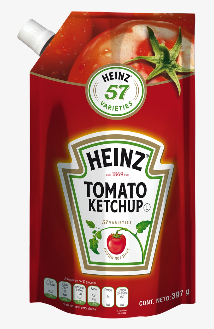 Ketchup Heinz Doy-pack X397g - Heinz Ketchup, transparent png download