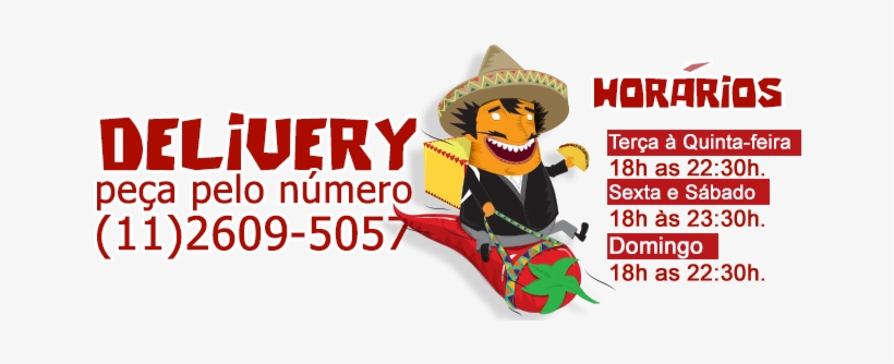 Horario Delivery - Delivery Comida Mexicana, transparent png download