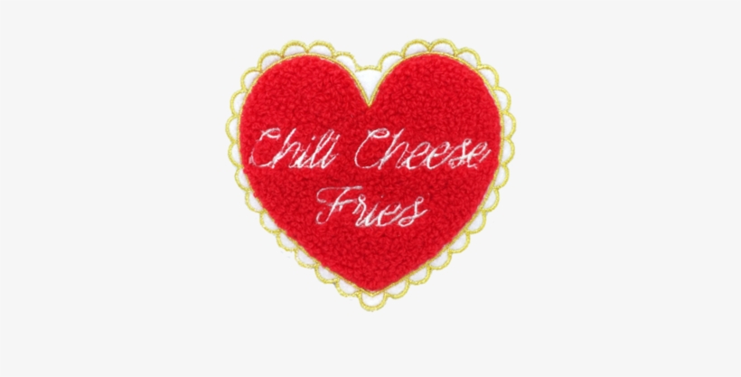 Chili Cheese Fries Patch - Heart, transparent png download