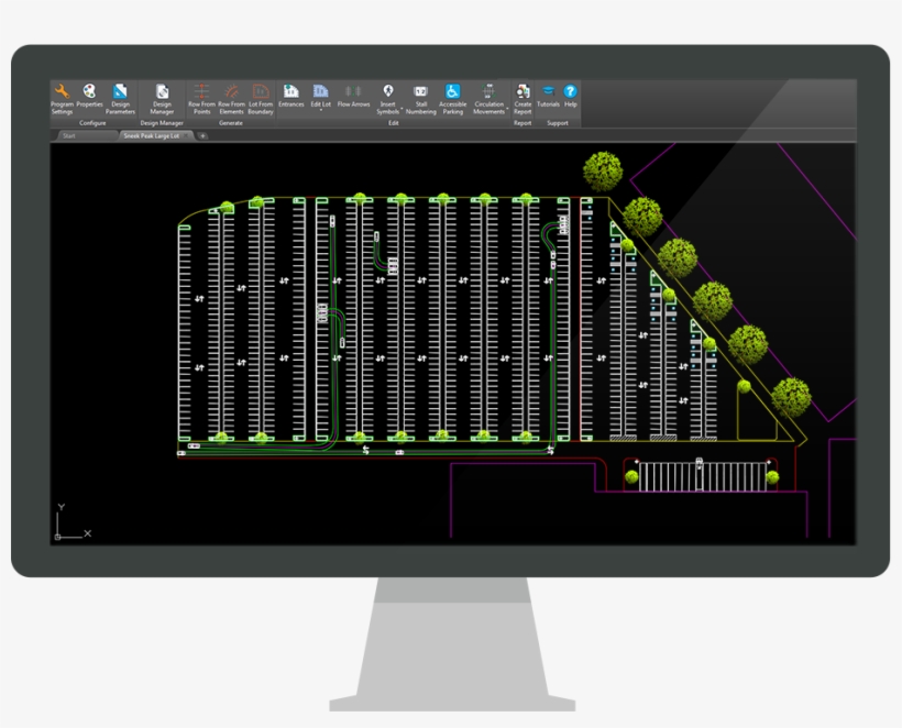 The Cad Software For Parking Design Projects Of Any - Page Layout, transparent png download