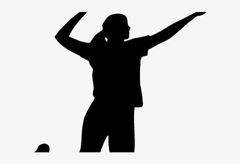 Volleyball Png Transparent Images - Volleyball Player Black And White, transparent png download