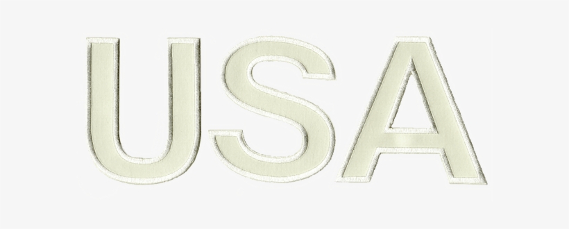 White Usa 4″ Tall Set Embroidered Reflective Patch - Universidad De La Sierra Ac, transparent png download