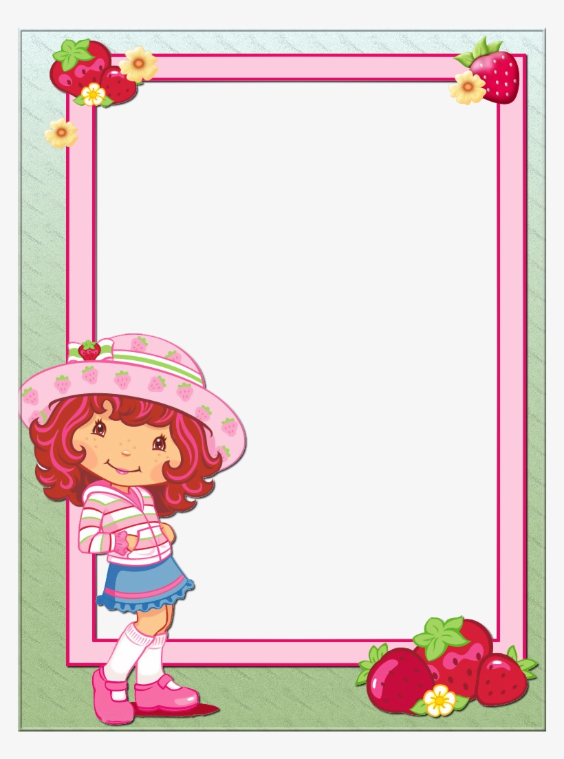 Pin Mária Pospíšilová On Frames For Children Pinterest - Belltex Strawberry Shortcake Seashell Bath Towel, transparent png download