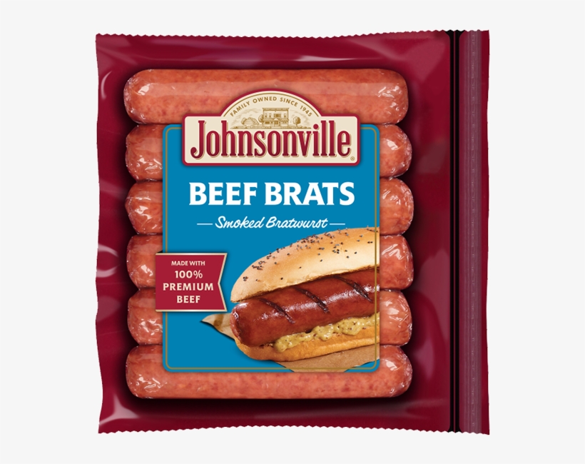 Beef-brats - - Johnsonville Beef Brats, transparent png download