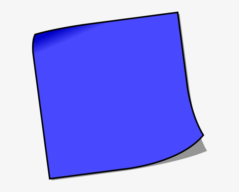 Blank Sticky Note Vector Clip Art - Sticky Note Pad Clip Art, transparent png download