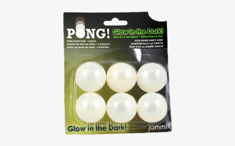 Glow In The Dark Pong Balls - Jammi Glow Ping Pong Balls, transparent png download