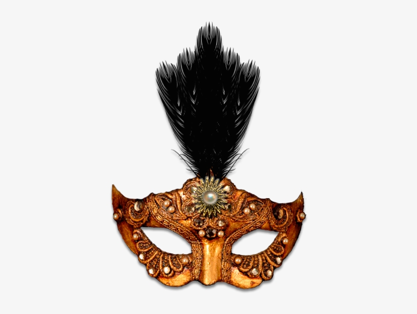 El Rincón Vintage - Mascara De Carnaval Con Plumas Png, transparent png download