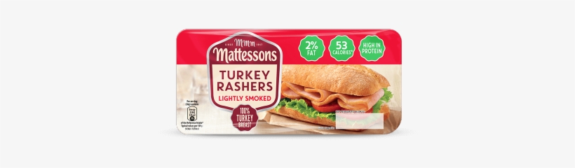 Try Our Lightly Smoked Turkey Rashers As Part Of A - Mattessons Turkey Rashers, transparent png download