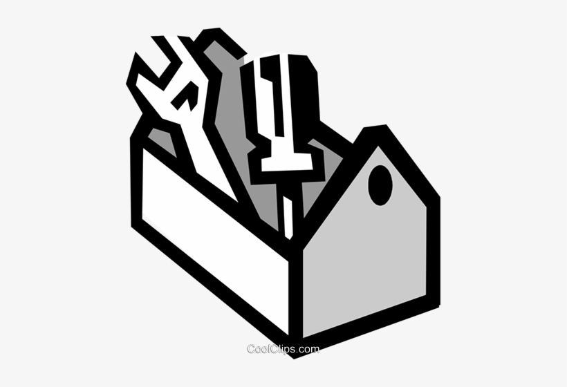 Caixa De Ferramentas Com Ferramentas Livre De Direitos - Caixa De Ferramentas Vetor Png, transparent png download