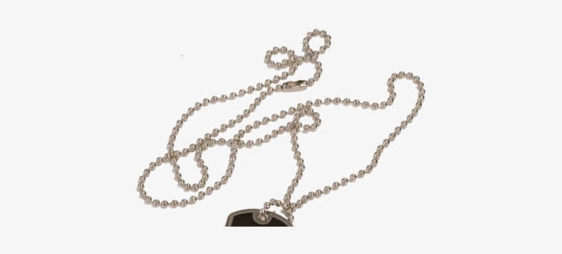 Metal Neck Chain For Dog Tags - Neck Chain-24", transparent png download