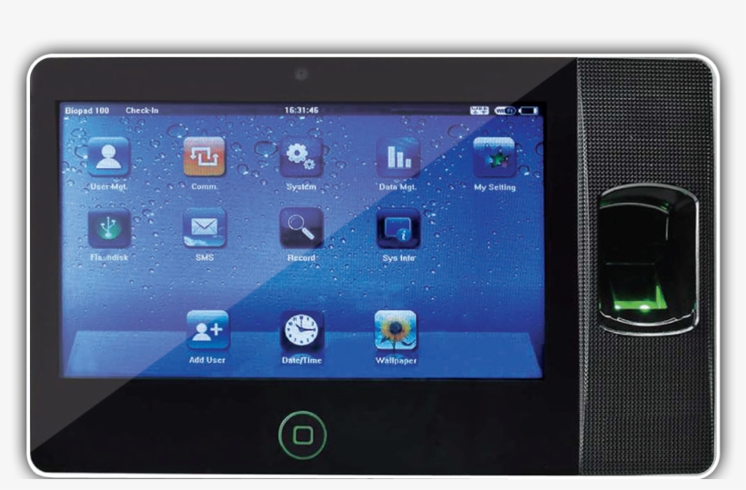 Registro Por Huella Dactilar Biopad - Uattend Bn6000 Biometric Fingerprint Time Clock, transparent png download