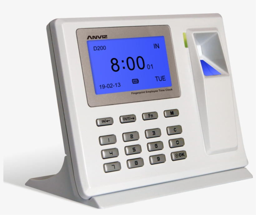 Lector Biométrico De Sobremesa Anviz Teclado/huella - U-secure D200 Time & Attendance Solution, transparent png download