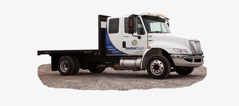 Anchor Truck Flatbed Truck - Truck, transparent png download