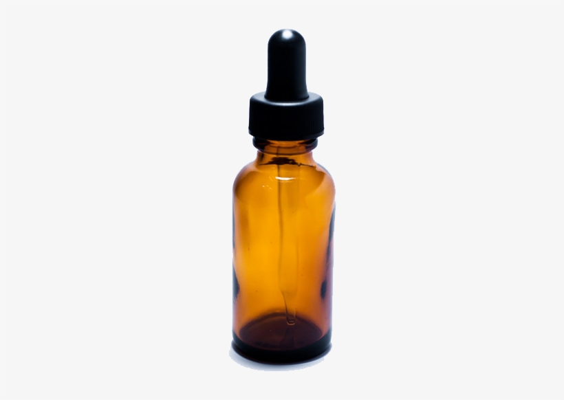 Amber Glass Bottle With Dropper Top - Bottle, transparent png download