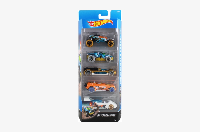 Hot Wheels Cars 5 Pack - Hot Wheels 5 Pack Hw Formula Space, transparent png download