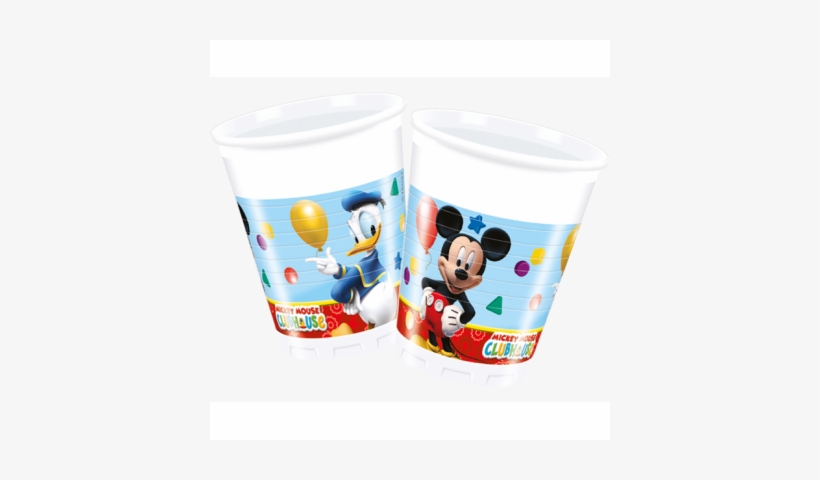 Play Full Micky Party Plastic Cups - 8 Disney Mickey Mouse Clubhouse Party Plastic Cups, transparent png download