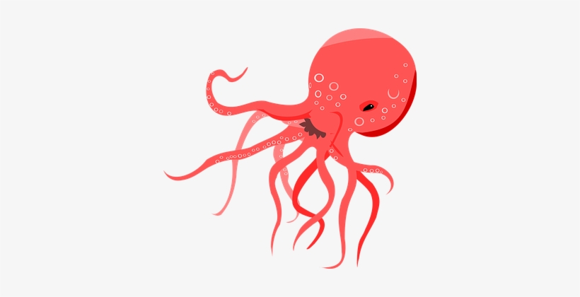 Oceano, Polvo, Red, Mar - Octopus Clipart, transparent png download