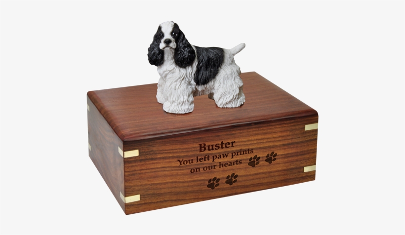 Cocker Spaniel Dog Figurine Urn With Engraved Front - German Shepherd Urns, transparent png download