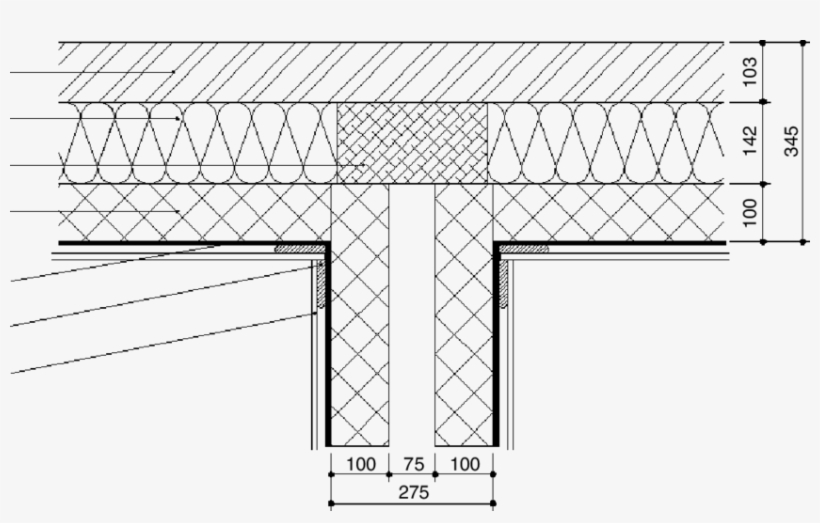 External And Party Wall Construction For House E À - Party Wall To External, transparent png download
