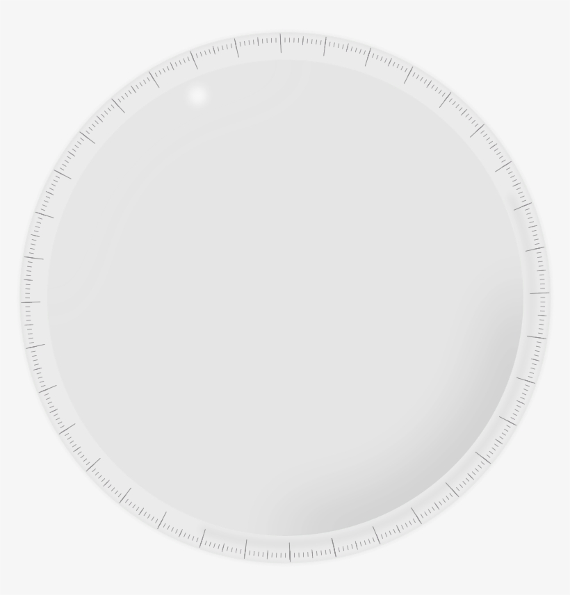 Round Plastic Ruler - Round Lens Png, transparent png download