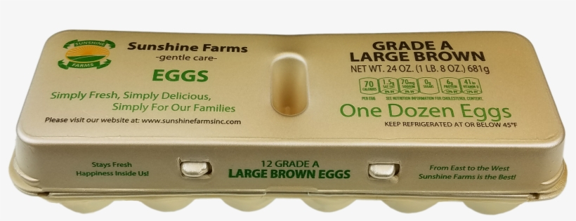 Quick View - Sunshine Farms Large Brown Eggs, transparent png download
