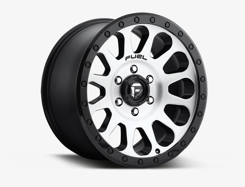 Fuel D580 "vector" Wheel In Satin Black With Machined - Fuel Vector Wheels, transparent png download