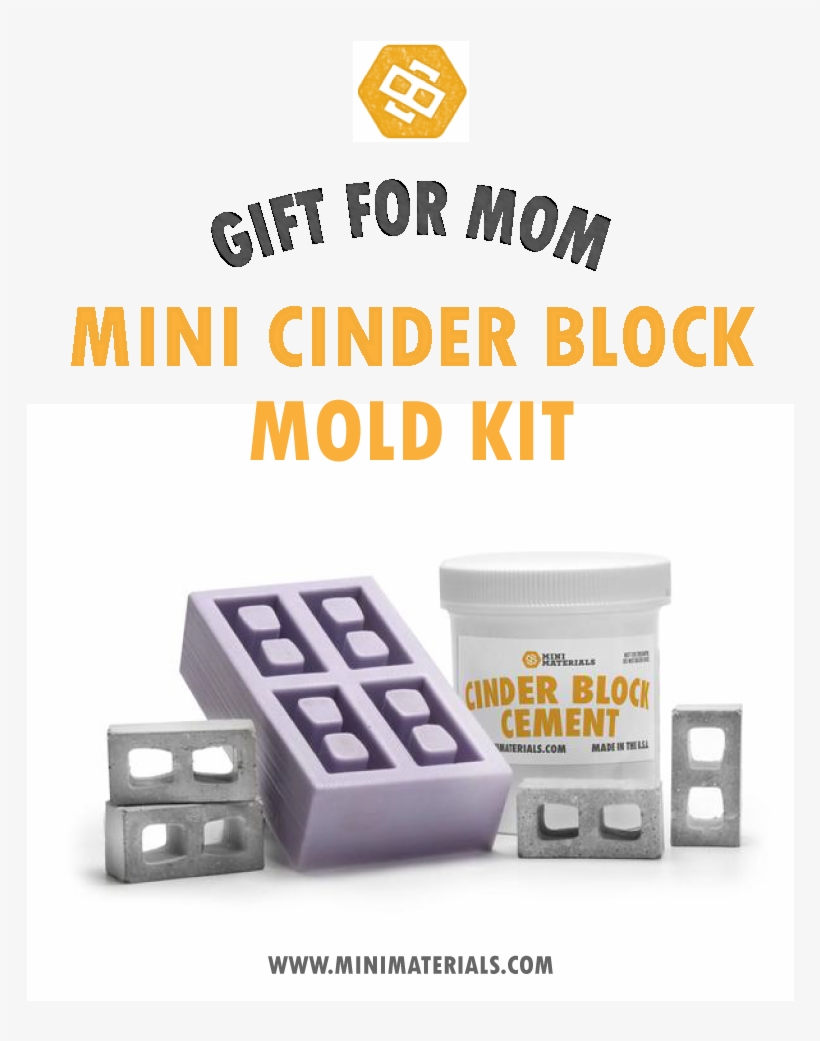 Unique Diy Gift Idea For Mother's Day - Miniature Cinder Block Molds, transparent png download
