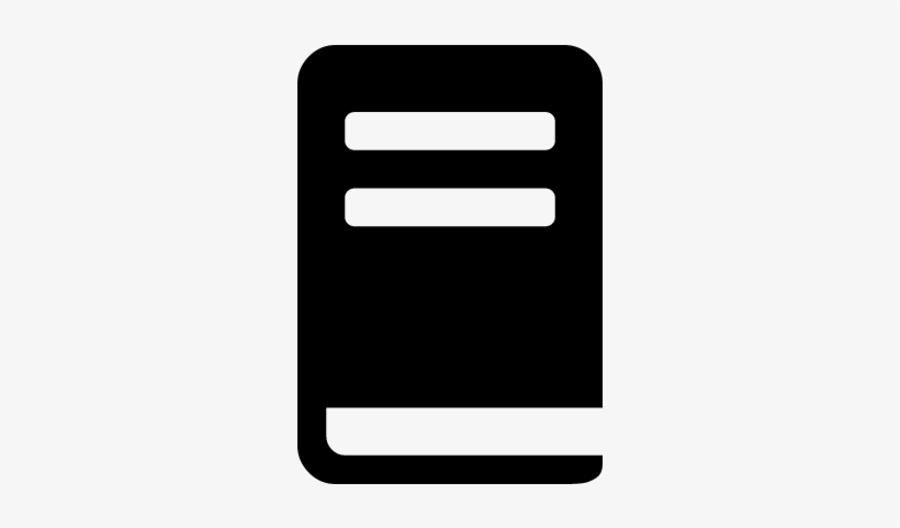 Closed Book Cover Vector - Portada Icono Png, transparent png download