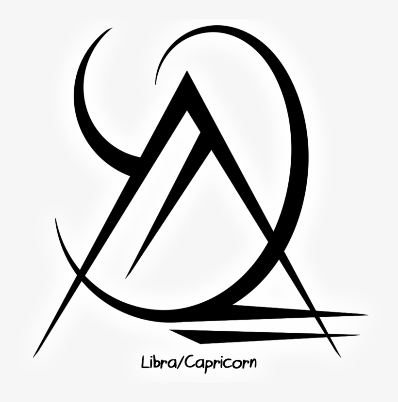 “libra/capricorn” Sigil @polaroidangel Sigil Requests - Line Art, transparent png download