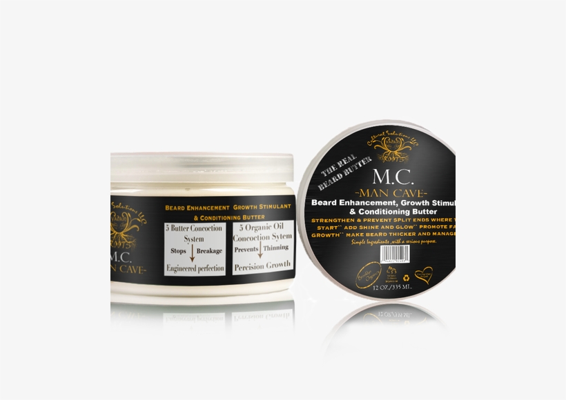 Man Cave Premium Beard Butter/beard Enhancement, Growth - Beard, transparent png download