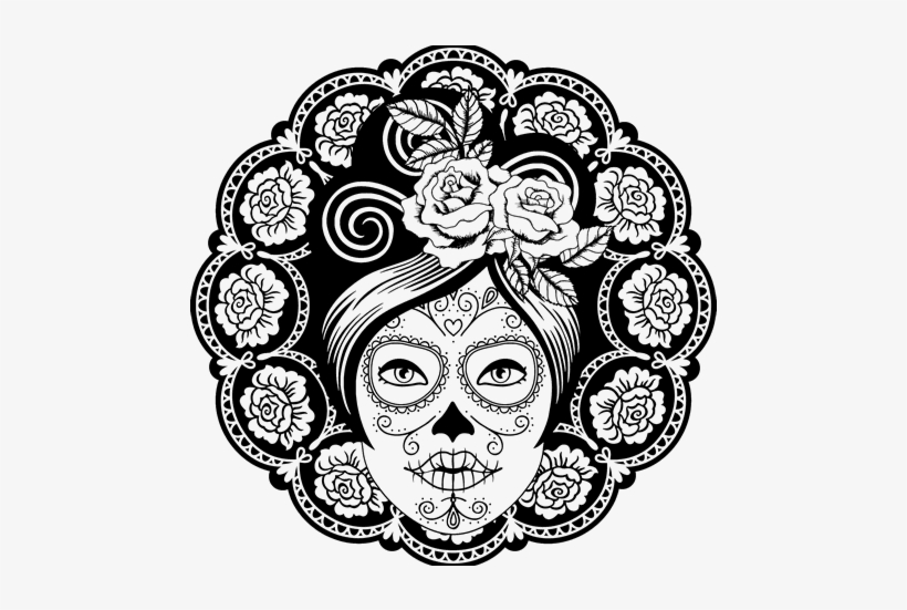Sugar Skull Coloring Book: Da De Los Muertos, transparent png download