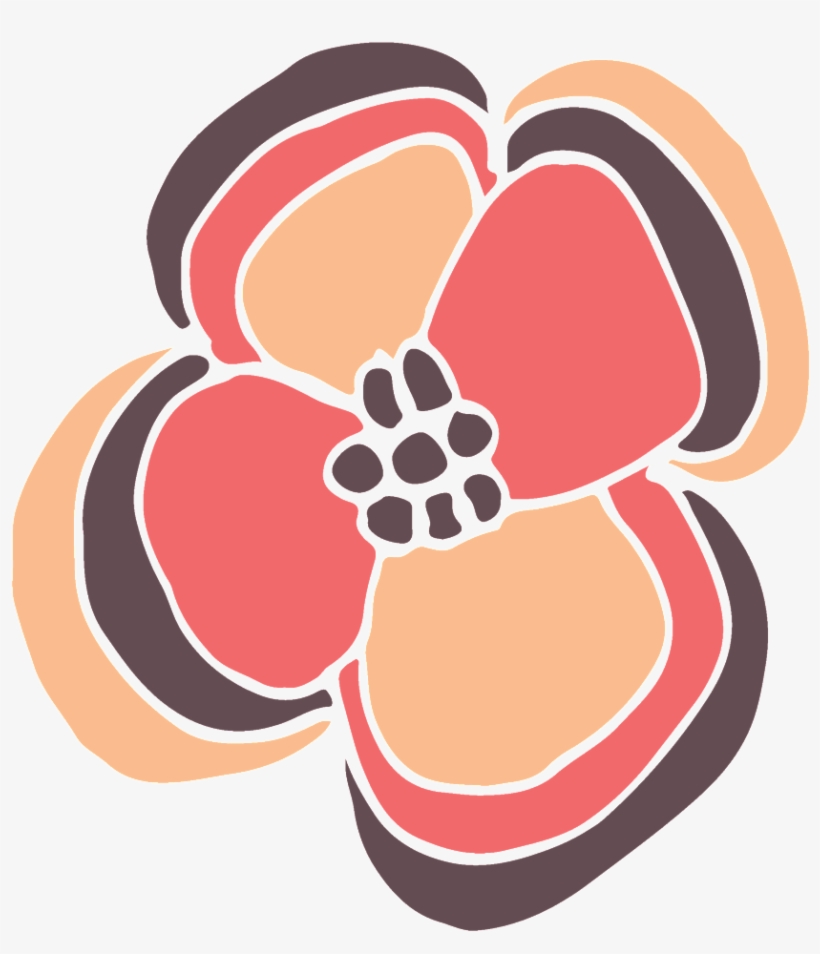 This Backgrounds Is Cartoon Hand Painted Flowers Transparent - Portable Network Graphics, transparent png download