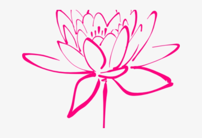 Lotus Png Black N White, transparent png download