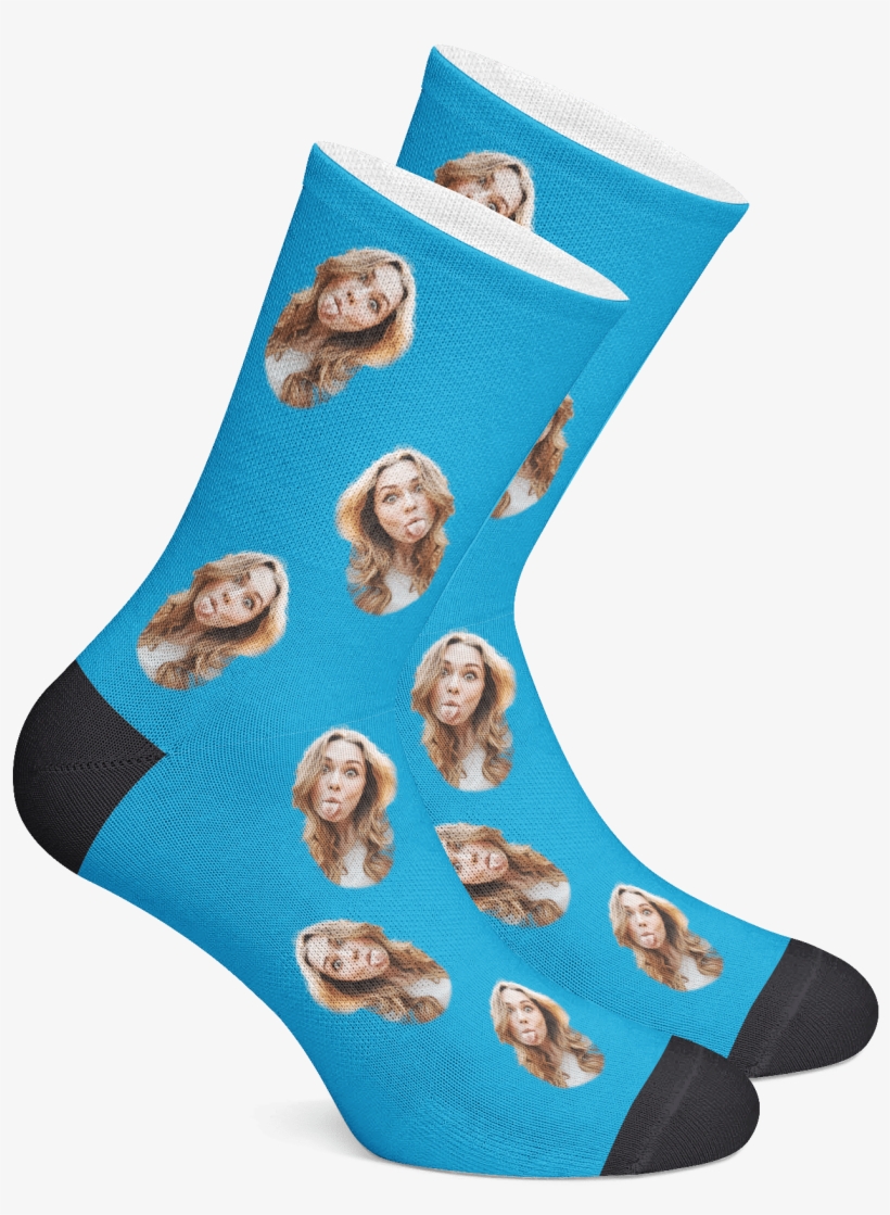 Custom Socks, Face Socks, Personalized Socks, Photo - Custom Socks, transparent png download