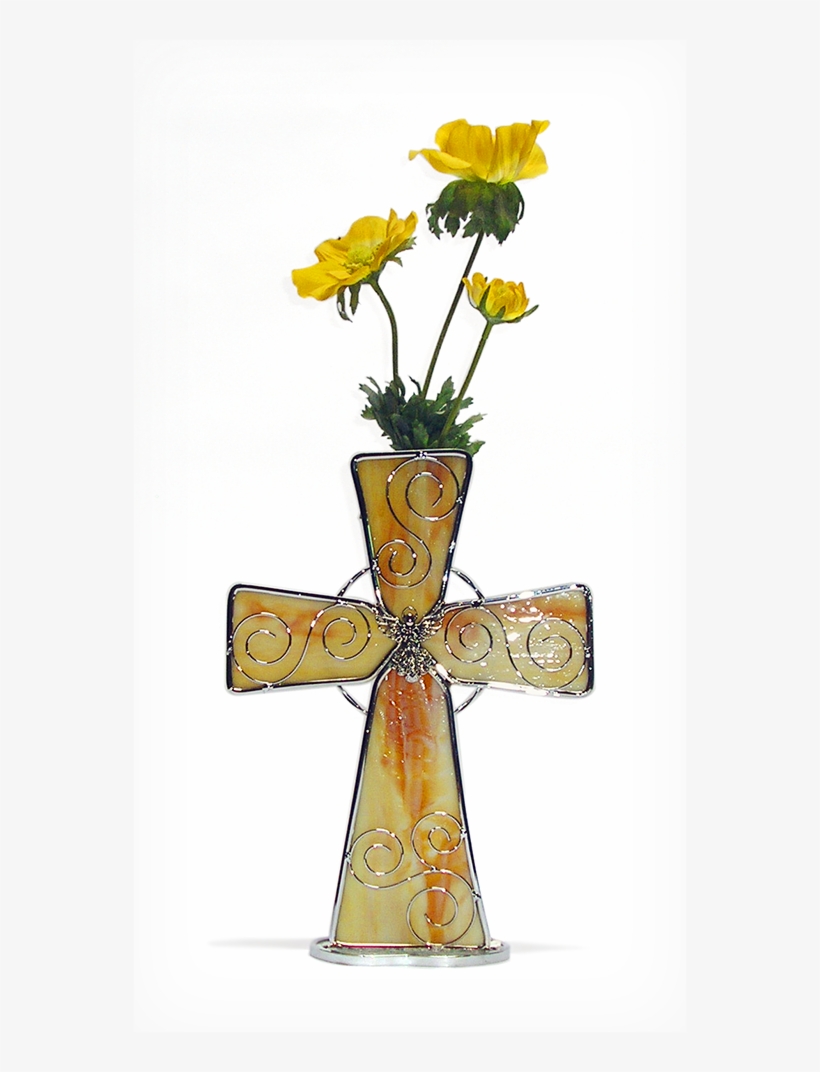 Ba92 Centro De Mesa Cruz De Vitral - Centrepiece, transparent png download