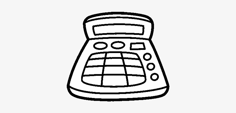 Dibujo De Calculadora Infantil Para Colorear - Drawing, transparent png download