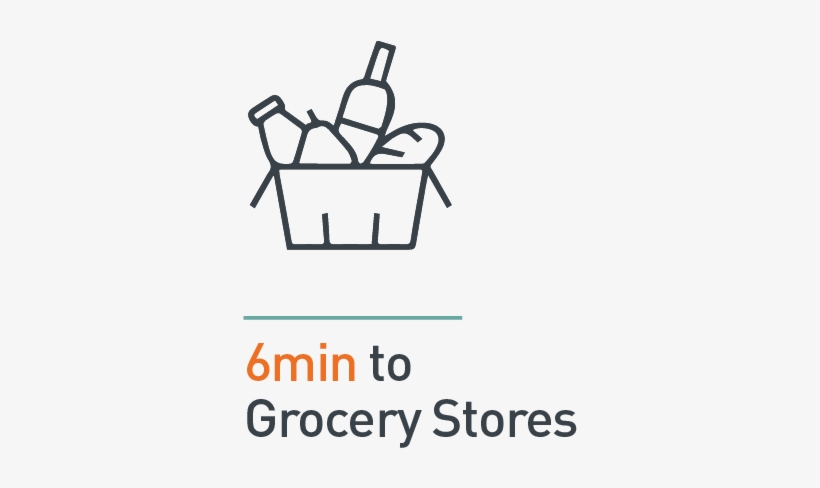 Icon 6min To Grocery Stores - Grocery Store, transparent png download