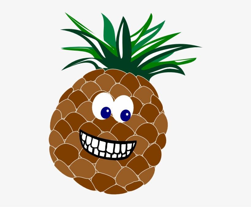 Pineapple With Face Svg Clip Arts 504 X 599 Px, transparent png download