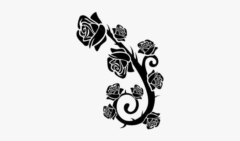 Roses Branch Ornament Vector - Roses Symbol Png, transparent png download