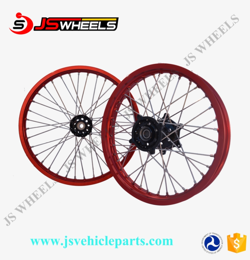 Motorcycle Front Cnc Alloy Hub Wheels For Cr 125 25o - Tusk Spoke Sleeves Black - Fits: Kawasaki Kx250f 2004-2017, transparent png download