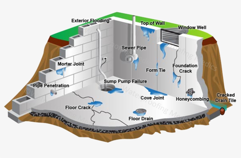 Side View - Basement Waterproofing, transparent png download