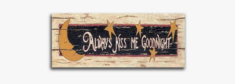 Posterazzi Always Kiss Me Goodnight Poster Print, transparent png download