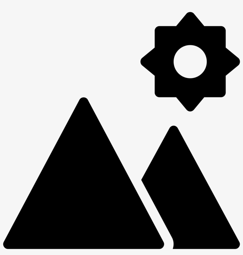 The Icon Shows Two Triangles - Landscape, transparent png download