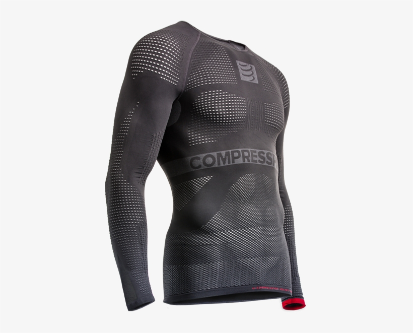 Compressport On/off Multisport Shirt Long Sleeve Grey, transparent png download
