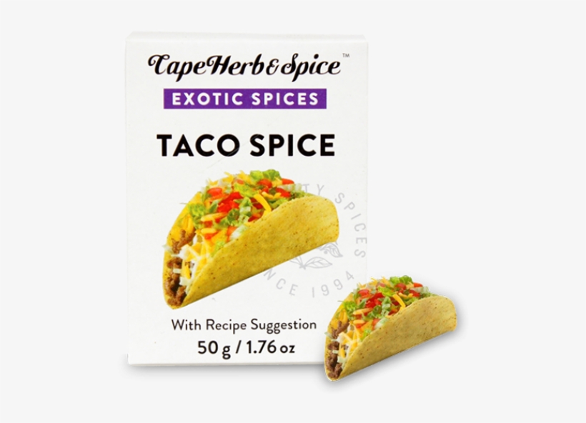 Cape Herb & Spice Exotic Spice Boxes Taco Spice - Emergency Essentials Food Taco Mix Textured Vegetable, transparent png download