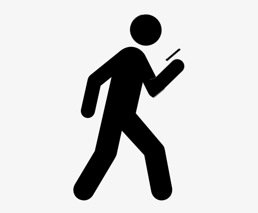 The National Safety Council States That It's “just - Red Icon Of Walking, transparent png download