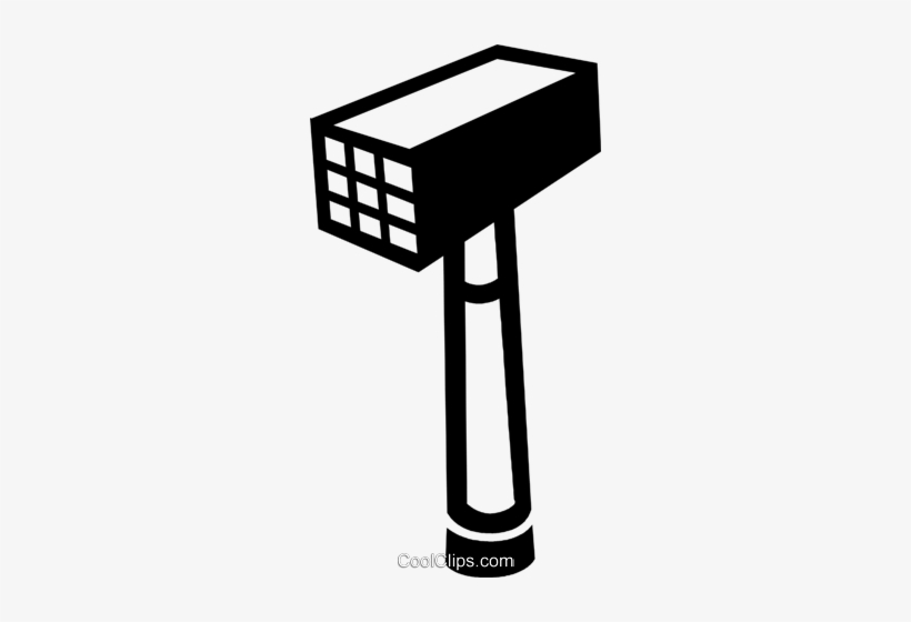 Meat Tenderizer Royalty Free Vector Clip Art Illustration - Meat Tenderizer Clipart, transparent png download