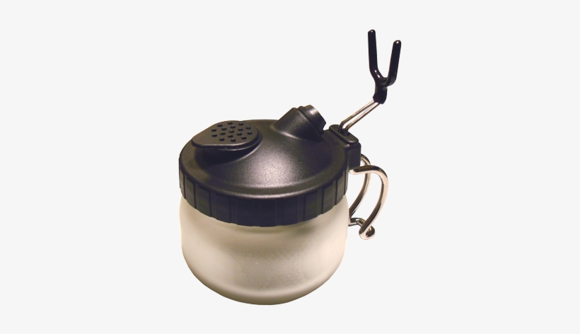 Airbrush Cleaning Station With Airbrush Hanger - Airbrush, transparent png download