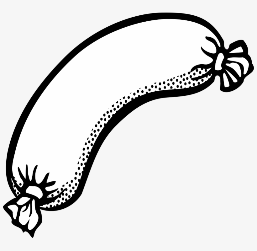 Meat Clipart Sausage - Sausage Clipart, transparent png download