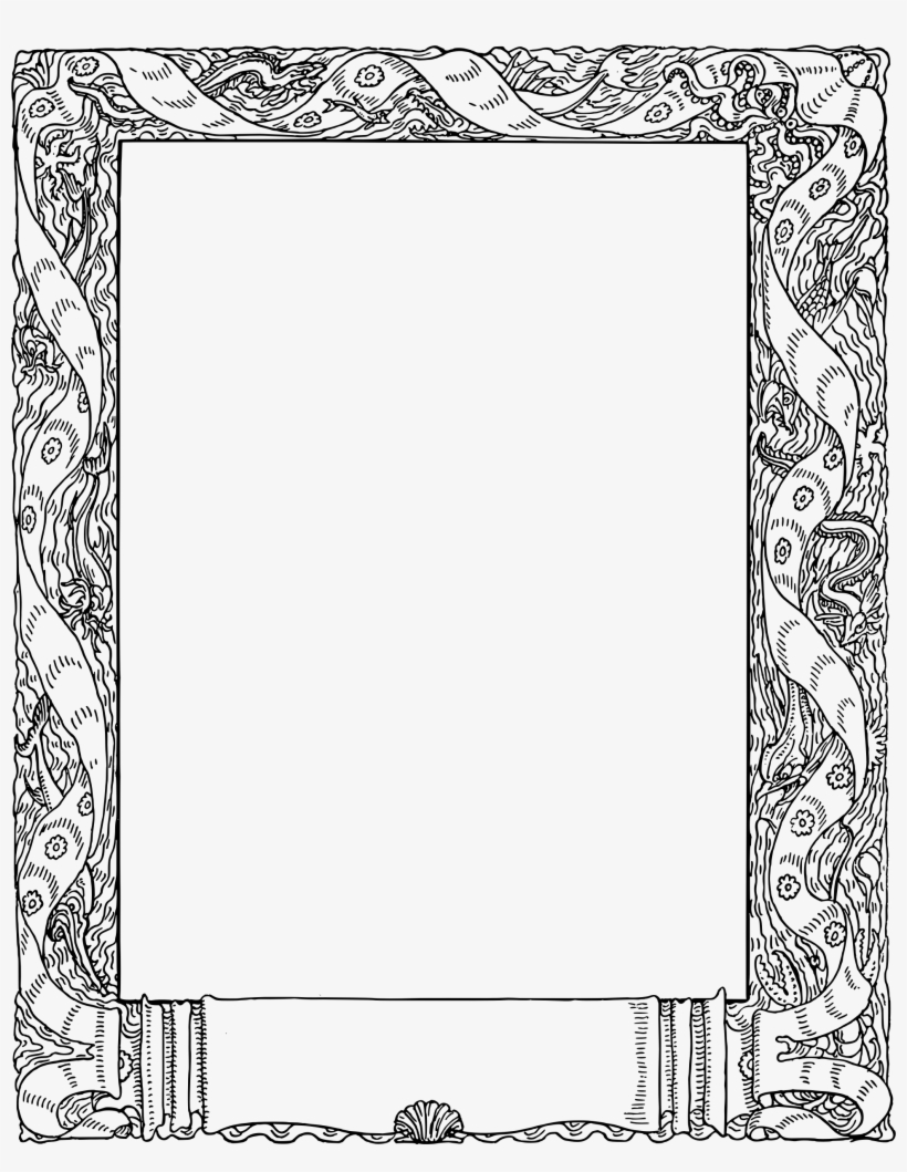 This Free Icons Png Design Of Ribbon Frame, transparent png download
